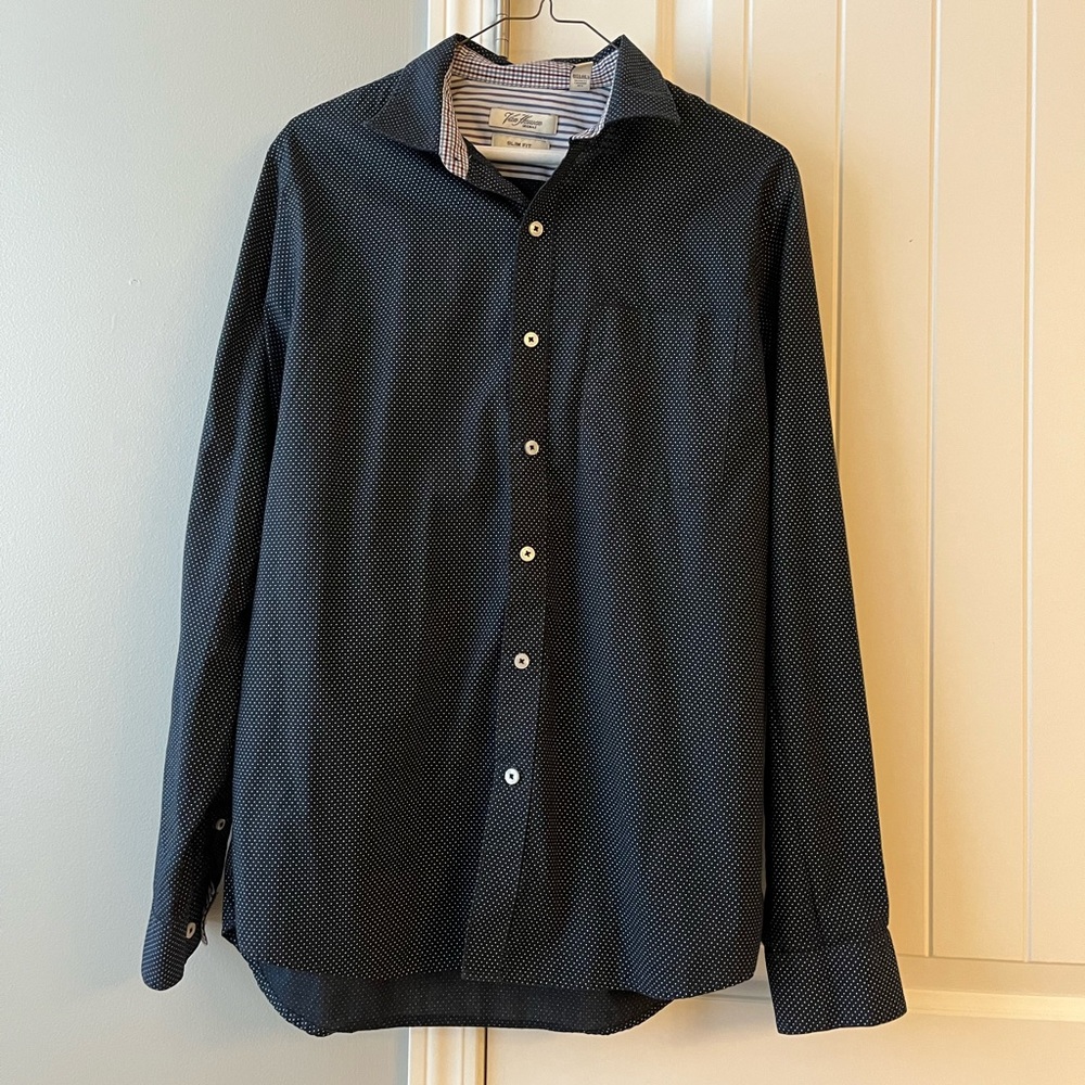 Van Heusen polka dot dress shirt